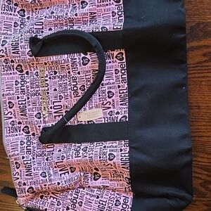 Victoria's Secret Pink and Black Duffle Bag